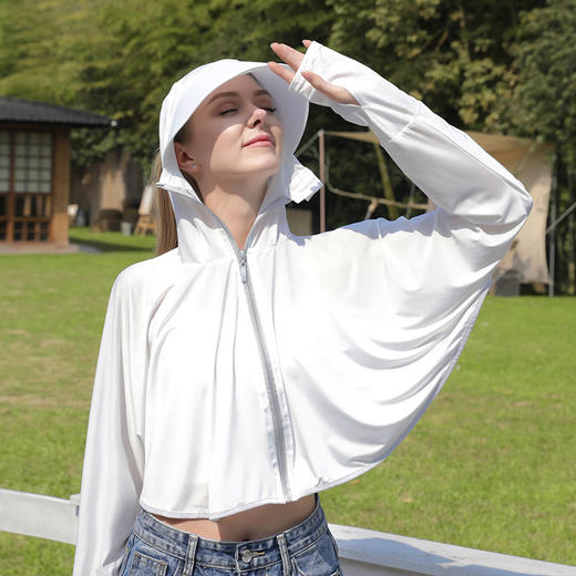 【秒杀❗29.9/套🔥冷感披肩防晒衣】户外出行「防晒1件顶6件」减少出行负担，防晒自由行，夏季骑行防晒透气防晒衫开车遮阳披肩防晒服L 商品图2