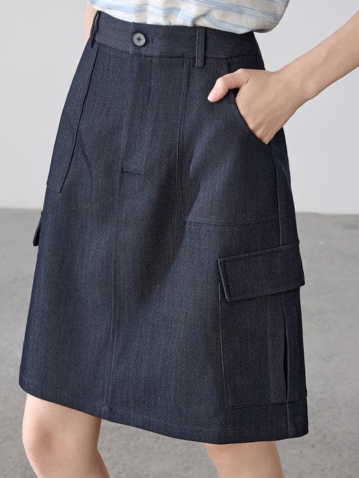 【百图lulu定制】【口袋裙】工装风 大口袋 帅气迷人 直筒半身裙 商品图14