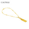 GAONAS高纳仕 龙马时尚贵气流苏金色项链11919XGO 商品缩略图1