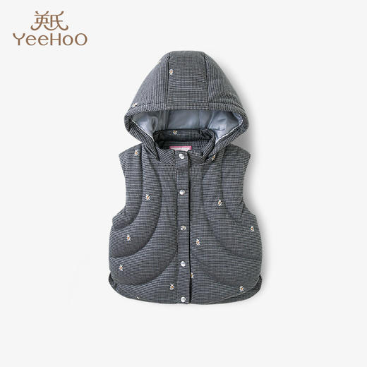 英氏儿童羽绒马甲冬季保暖男童抗菌背心YRWJJ42443A 商品图0
