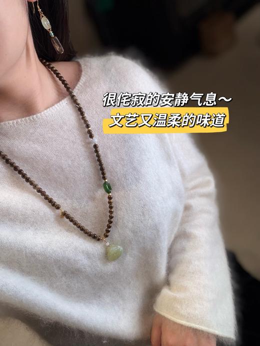 春夏新款沉香、老山檀、和田玉、南红系列首饰专场！新中式国风美学穿搭配饰分享！细腻温润 清雅动人，自带幽香，花花团du家定制，与介面新中式搭配 尽显东方女性优雅浪漫 商品图3