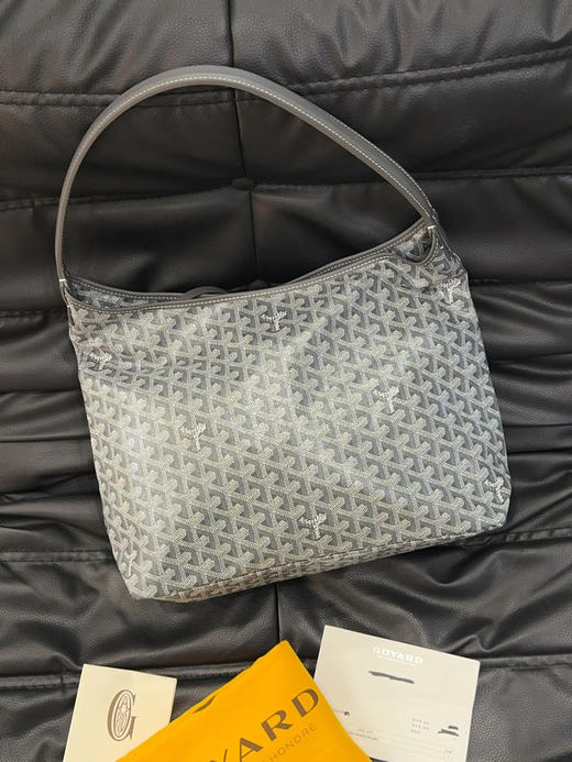 戈雅 灰色 老花 小号 hobo 单肩包 商品图1