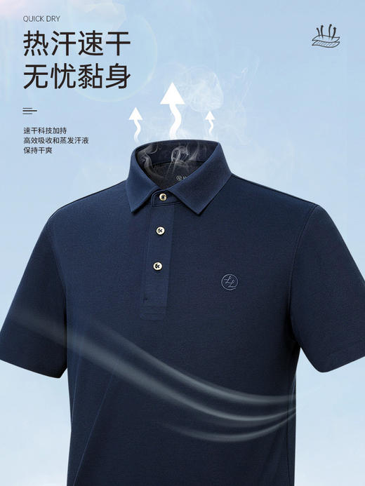 【柔感二号】东丽吸汗速干双珠地透气网眼POLO衫255C0P931S[SHANG] 商品图12