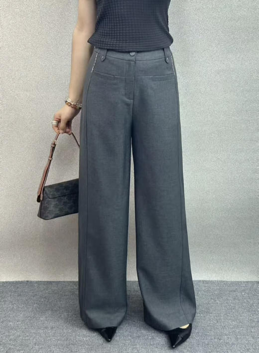 原单小拉夫刺绣阔腿直筒裤（后腰有松紧腰） 商品图2