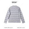 SDSA男装2026新款高贵轻奢韩版复古条纹长袖T恤圆领宽松百搭上衣 商品缩略图4