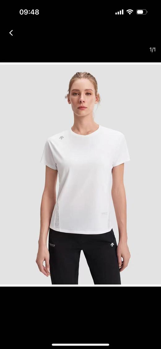 点此购买 迪桑特夏季经典款丝光棉小标女士速干短袖T恤 ly 341447 商品图5