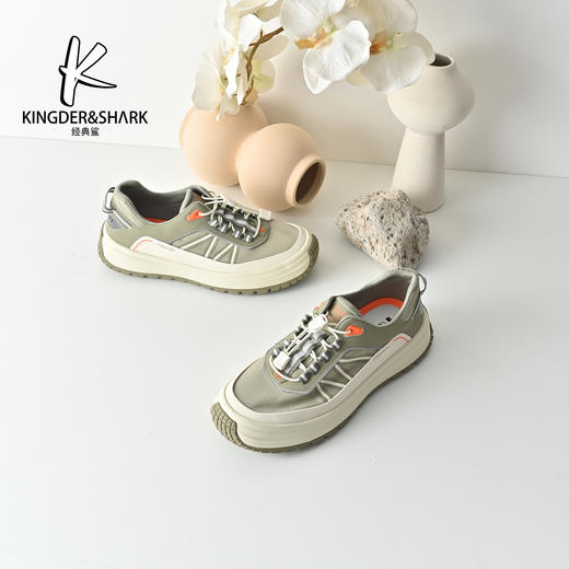 经典鲨2026年春季专柜新品韩版男士舒适透气运动休闲鞋KW365-613021 商品图5