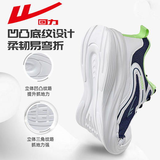 回力跑步鞋男女款轻便减震软底跑鞋女鞋新款学生网面透气运动鞋鞋子【休闲鞋-运动休】WL(AB)-0708 商品图4