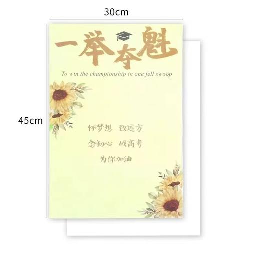 一举夺魁/金榜题名包装纸（10张/包） 商品图1