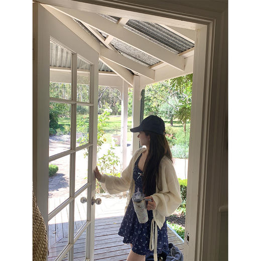 金蘑菇菇 柔软心事 钩花开衫套组 / 钩花小开衫+刺绣半裙 商品图5