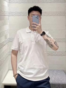 迪奥 25SS 胸前刺绣字母POLO衫 男女同款 白色（DY）
