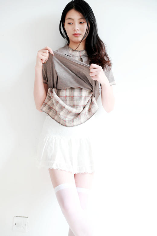 全羊毛哇，假两件polo衫。后颈小标刺绣翻领设计羊毛短袖E030768 商品图12