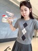 <曾小咸推荐>3.11现货秒杀 ！微信超特价！韩系菱形毛织开衫 日常159.99 立减80 秒杀79.99！！灰色针织短袖秒杀59.99！ 商品缩略图8