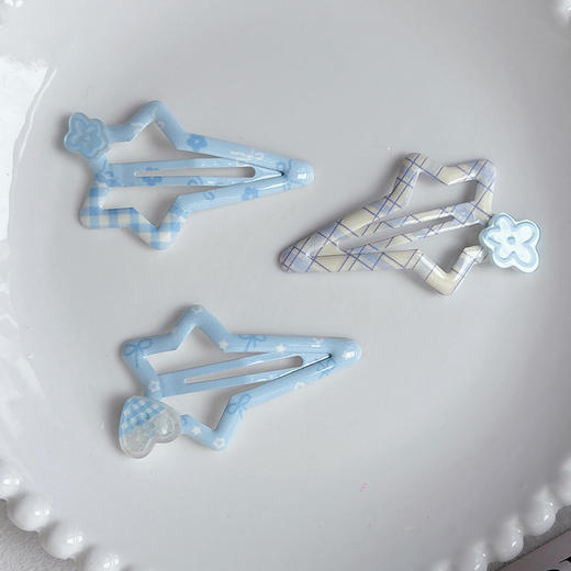 碎花拖尾星星组合发夹（3个）-纪念日百货门店同款169149417 商品图1