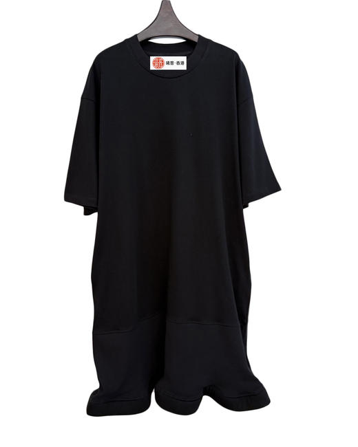 女款波浪下摆连衣裙he 商品图0