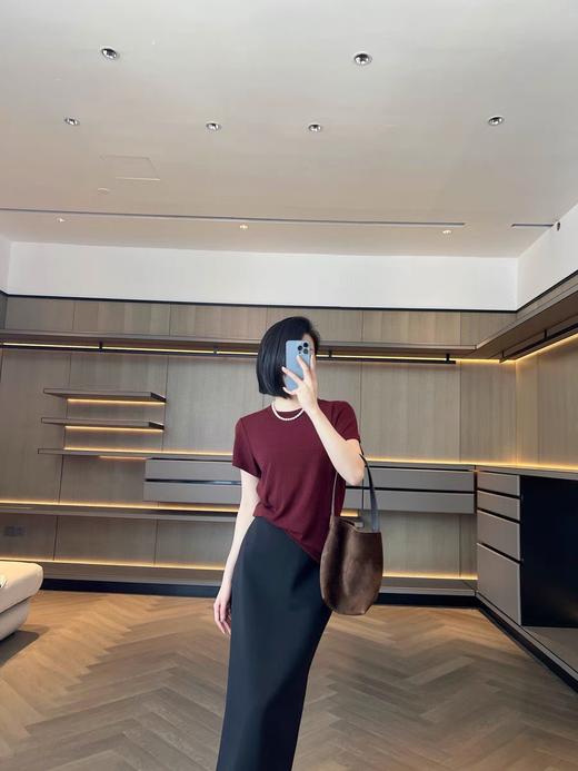 女款女士，原厂代工出品品牌做工，专柜品质!TheROW同款面膜T恤英国进口高士线！！洗涤90次不变形！！ 商品图4