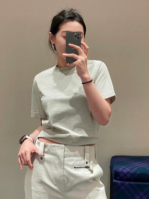 中性款棉质条纹短袖T恤lv007 商品图4