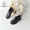 经典鲨2026年春季专柜新品男士黑色牛皮革舒适平底商务皮鞋KW361-613011 商品缩略图1