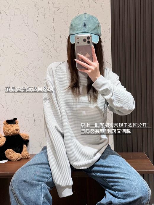 一店d 🐦𝐎𝐥𝐞𝐫𝐚 𝐏𝐮𝐥𝐥𝐨𝐯𝐞𝐫华夫格系列情侣卫衣✊咱们的独家口碑系列 它家的剪裁都是有目共睹的好穿 而且这次的华夫格代工正单拿到 ！！ 商品图0