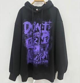 NC连帽撞色图案卫衣51010（黑）冬季954010830321