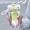 【双饮口设计❗便携提绳】高颜值水杯新款女生泡茶杯双饮带吸管杯子学生提手随行杯手提。rh 商品缩略图2