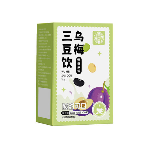 乌梅三豆膏乌梅三豆饮成人儿童孩子爱喝儿童养生便携小包 商品图4