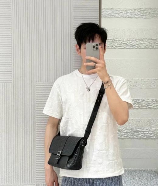 迪奥 25SS Oblique提花短袖T恤 男女同款 白色（DY） 商品图4