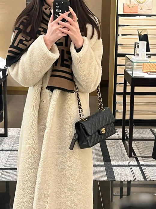 Chanel CF 小号 黑金 荔枝纹牛皮 单肩包 商品图3