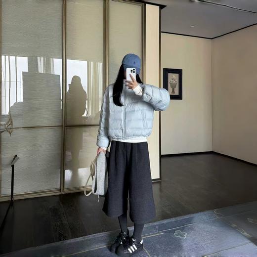 【八分毛呢阔腿裤的魅力！柔软厚实】质感显腿长毛呢西装裤 高腰收腹 柔软厚实 包容多种腿型 显瘦显高 MWX 商品图2