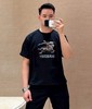 一眼高级~天花板Bur |2026早春战马徽标骑士徽标+渐变格纹英伦风修身男女纯棉短袖T恤  商品缩略图0