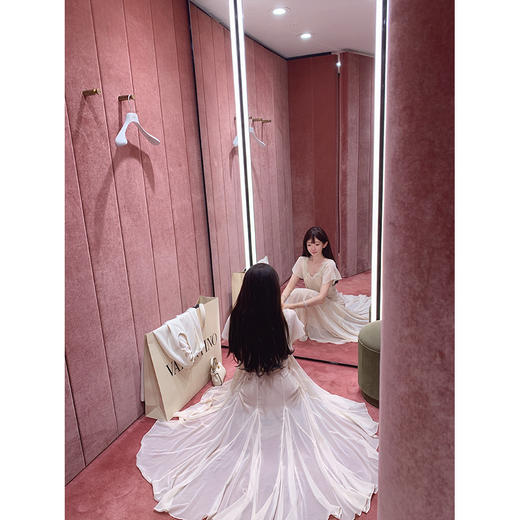 金蘑菇菇 古董仲夏夜/美神 蕾丝拼接连衣裙 商品图4