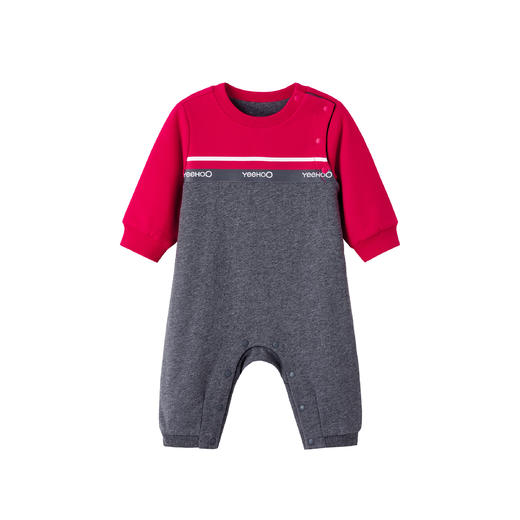 英氏童装婴儿连体衣春秋宝宝哈衣双层爬服YRHAJ1P131A 商品图1