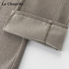 天猫同步【含腰带/加绒】拉夏贝尔/La Chapelle高腰直筒牛仔裤女通勤时尚显瘦简约百搭休闲裤 商品缩略图2