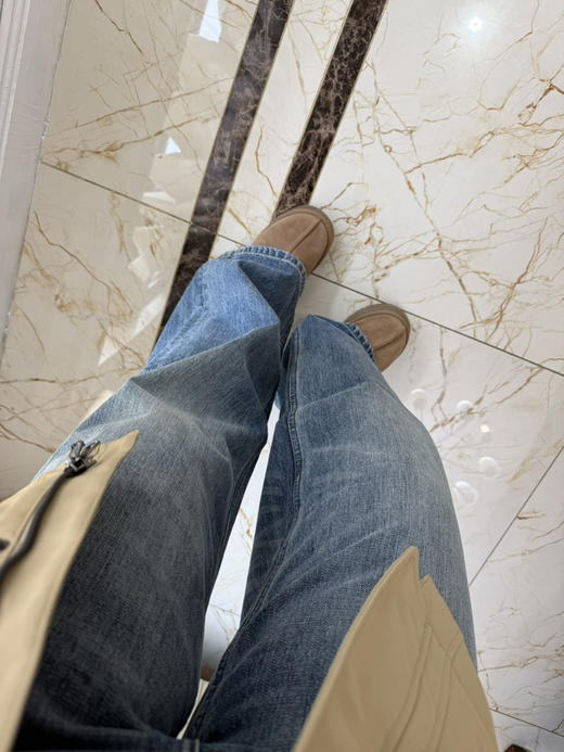 37-7 极限特惠48H 刘诗诗 ce经典 jolene 水洗磨白 中腰 微阔腿 牛仔裤 167/135能穿28码 商品图11