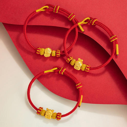 十二生肖足银999编织红色手绳轻奢高级感本命年手饰ins风马年手链S0175 商品图2