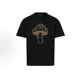 L-S 蘑菇提花针织短袖