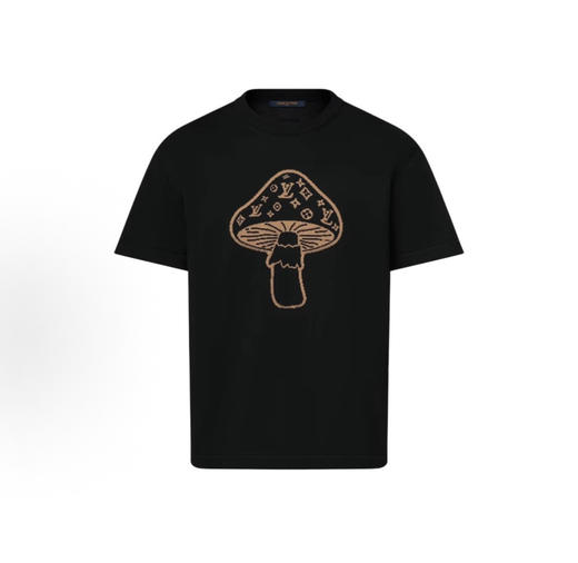 L-S 蘑菇提花针织短袖 商品图0