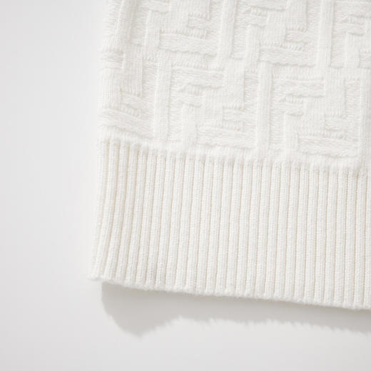 中性款棉质提花针织衫毛衣ba011 商品图2