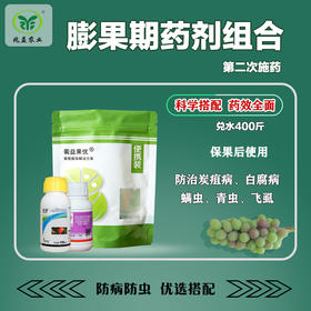 葡萄膨果期第二次药剂防治组合防治炭疽病霜霉病青虫螨虫蚜虫