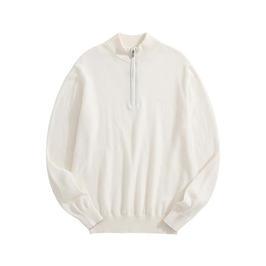 男款羊毛羊绒半拉链针织衫毛衣ba006 商品图0