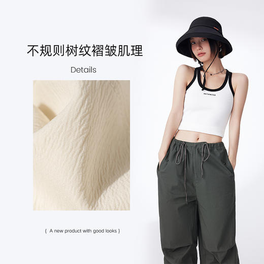 CM95020树纹褶皱肌理遮阳帽yc0318013 商品图2