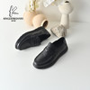 经典鲨2026年春季专柜新品男士黑色牛皮革舒适平底商务皮鞋KW361-613011 商品缩略图2