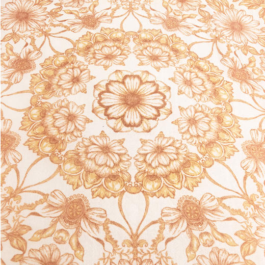 西藏格桑花唐卡印花羊绒轻薄款方巾 SJF98P777N 商品图1