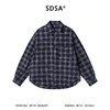 SDSA男装2026新款高贵轻奢韩版休闲格子菱形长袖衬衫百搭休闲衬衣 商品缩略图0