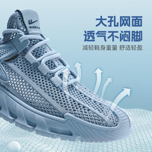回力男鞋2026新款男士鞋子网面透气休闲鞋轻便软底减震跑步运动鞋【休闲鞋-运动休网】WXY(S)-4077C 商品图4