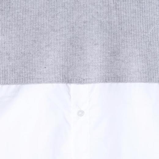 SDSA男装2026新款高贵轻奢时尚撞色拼接假两件毛衣衬衫百搭休闲 商品图2