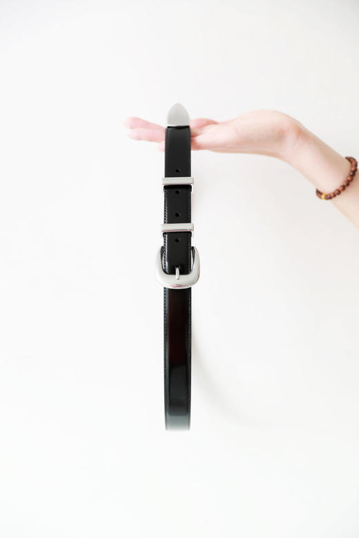 时髦又好看，订单出口法国。复古黄铜五金牛皮革腰带皮带E030788 商品图11