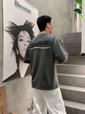 【sm1】早春新款情侣潮流时尚细腻字母刺绣短袖T恤！！