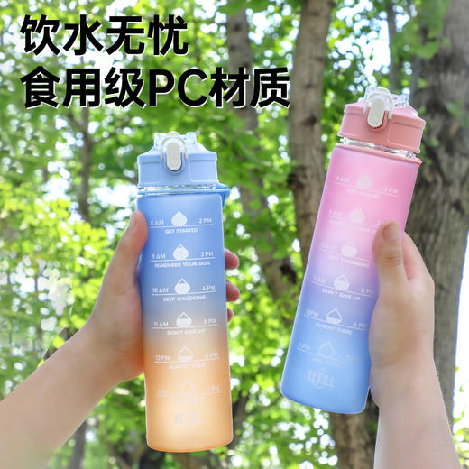 【食用级pc❗滴水不漏】夏季水杯ins高颜值吸管杯男女大容量学生杯子吸管杯携带方便。xa 商品图2