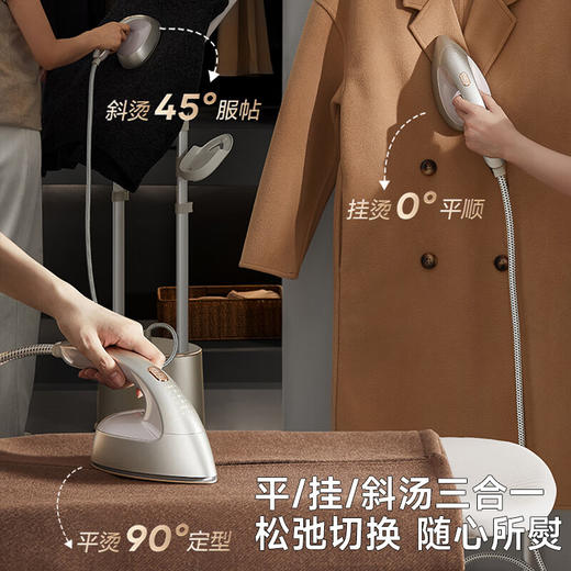 美的（Midea）【增压升级】立式挂烫机40g/min大蒸汽2.2L新款服装店商用挂式熨烫机平烫电熨斗YGD40K1 商品图7